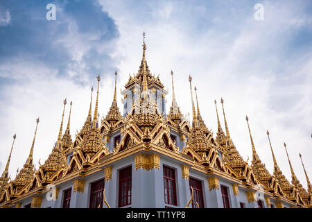 Wat Ratchaburana Temple bouddhiste à Bangkok, Thaïlande Banque D'Images