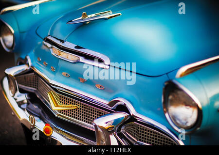 Close Up avant d'un dôme Desoto 156 Hardtop deux portes, Classic American Automobile Banque D'Images