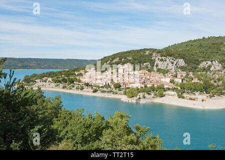 Village de Bauduen, Lac de Sainte Croix, le Verdon, france Banque D'Images