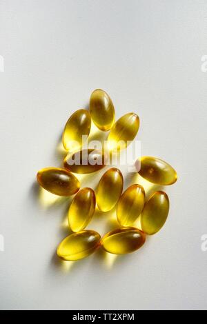 Gélules de vitamine E Banque D'Images