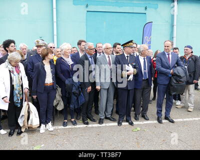 Inauguration de l'Armada de Rouen par trois ministres Banque D'Images