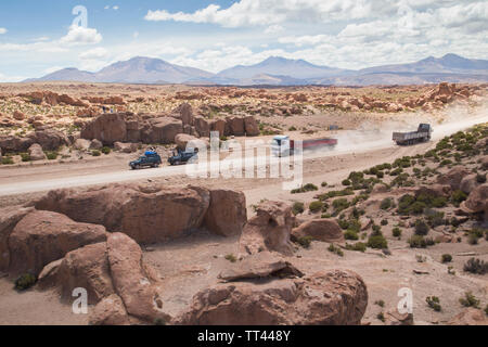 Le Sel à Uyuni en Bolivie Banque D'Images