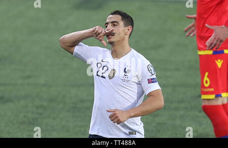 Au cours de l'UEFA Euro 2020 Groupe admissible H match de football entre la France et Andorre le 11 juin 2019, à l'Estadi Nacional d'Andorra la Vella, Andorre - Photo Laurent Lairys / DPPI Banque D'Images