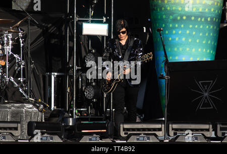 Florence, le 13 juin. Smashing Pumpkins effectue @ Firenze Rocks 2019, Ippodromo del Visarno, Firenze. Copyright Davide Merli | Alamy Banque D'Images