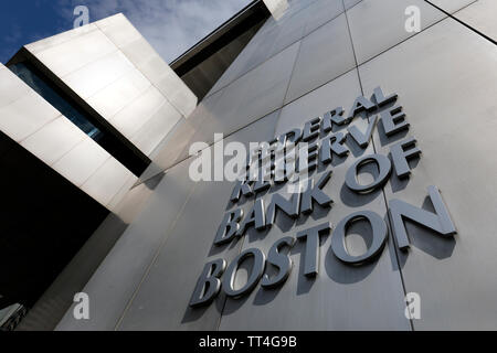 Federal Reserve Bank Building, Boston, Massachusetts, USA Banque D'Images