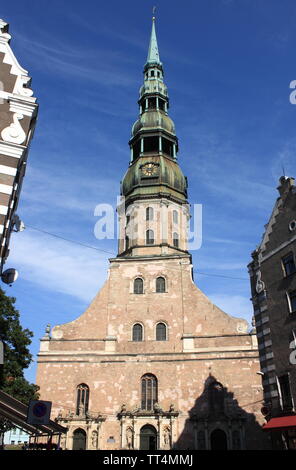 La Cathédrale Saint Pierre à Riga, Lettonie Banque D'Images