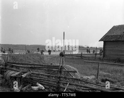 2. Weltkrieg Wehrmacht Europa Angriff dans Weißrussland - 2e guerre mondiale l'armée allemande attaque l'Europe en Biélorussie Banque D'Images