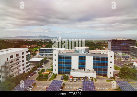 District urbain de Managua Nicaragua vue aérienne drone Banque D'Images