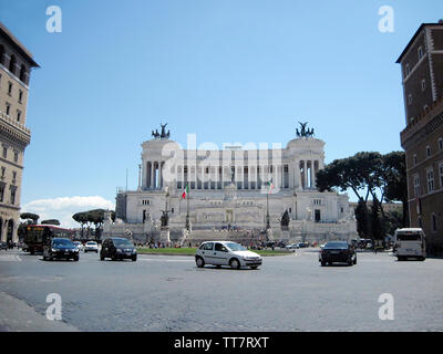 Avis de Vittoria Emanuele II MONUMENT, ROME, ITALIE. Banque D'Images