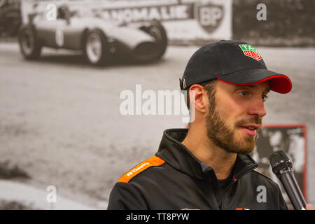 Jean-Eric Vergne, G-Drive, le pilote de l'équipe de qualification post conférence de presse, le CME Total 6 Heures de Spa-Francorchamps 2019. Banque D'Images