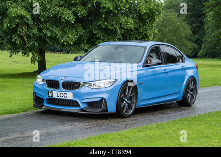 Leyland, Lancashire. UK. BMW Série 3 M vintage populaires, American Classic super vétéran de collection, les voitures modernes futures Banque D'Images