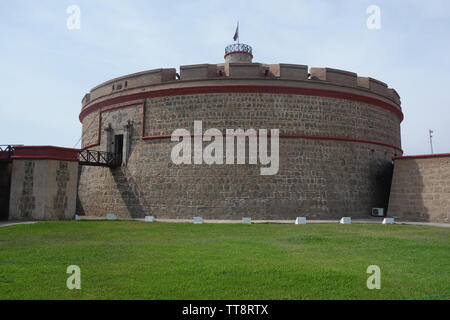 Real Felipe Fortress dans le port de Callao, Lima, Pérou Banque D'Images