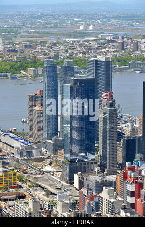 Hell's Kitchen, parfois connu sous le nom de Clinton, le quartier West Side de Manhattan. Salon fournit des services de transport Banque D'Images