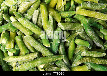 Asperges congelées close up Banque D'Images