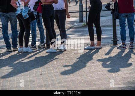 L'été à Düsseldorf, Allemagne. Banque D'Images