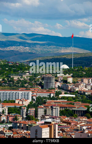 Paysage urbain de la capitale turque ankara, vu de l'ancien château d'Ankara Banque D'Images