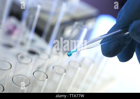 Scientist working in laboratory Banque D'Images