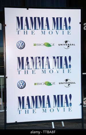 New York, USA. 16 juillet, 2008. Atmoephere à la première de 'Mamma Mia !' en Ziegfield Theatre. Crédit : Steve Mack/Alamy Banque D'Images