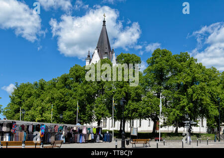 Je Nora à kyrkan intill torget Mitt i den gamla stadskärnan. Banque D'Images