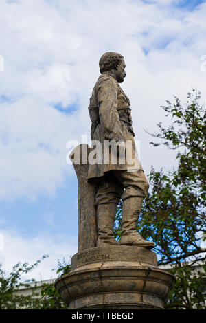 Dans la Statue commémorative de Gordon Gordon Memorial Park, Gravesend, Kent, UK. Banque D'Images