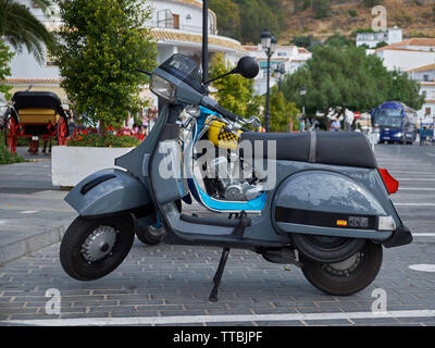 XII Concentración motos clásicas Villa de Mijas - moto classique rencontre à Mijas, Malaga province, Andalusia, Spain. Banque D'Images