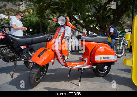 XII Concentración motos clásicas Villa de Mijas - moto classique rencontre à Mijas, Malaga province, Andalusia, Spain. Banque D'Images