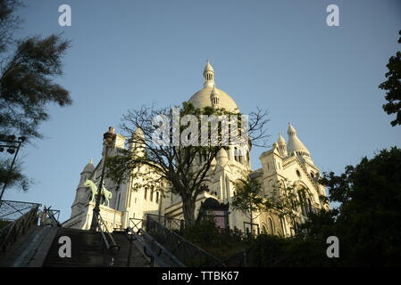 Escalade vers le Sacré-Cœur, pasakdek Banque D'Images