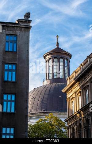 Dôme de Sainte Trinité Église Évangélique de la Confession d'Augsbourg à Varsovie, Pologne. Banque D'Images