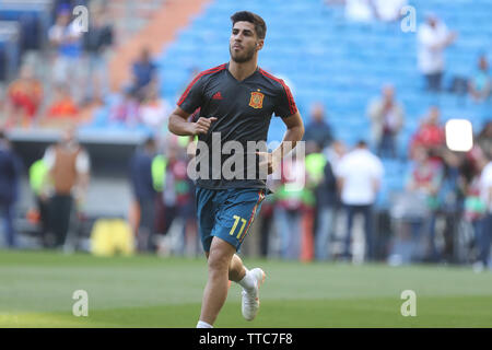 Marco Asensio en Espagne pendant l'UEFA Euro 2020 Groupe admissible F match de football entre l'Espagne et la Suède le 10 juin 2019 à Santiago Bernabeu à Madrid, Espagne - Photo Laurent Lairys / DPPI Banque D'Images