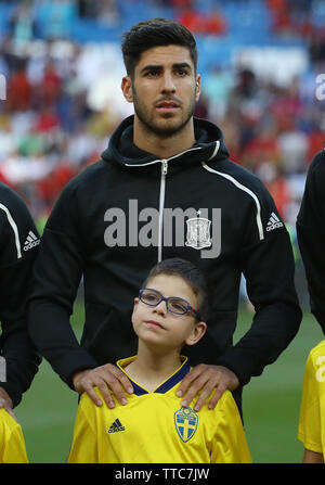 Marco Asensio en Espagne pendant l'UEFA Euro 2020 Groupe admissible F match de football entre l'Espagne et la Suède le 10 juin 2019 à Santiago Bernabeu à Madrid, Espagne - Photo Laurent Lairys / DPPI Banque D'Images