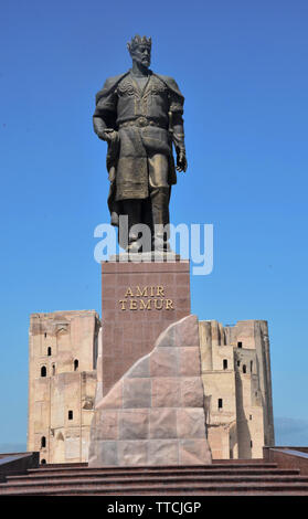 Emir Timur (Tamerlan) et son palais blanc (Ak-Saray) Banque D'Images