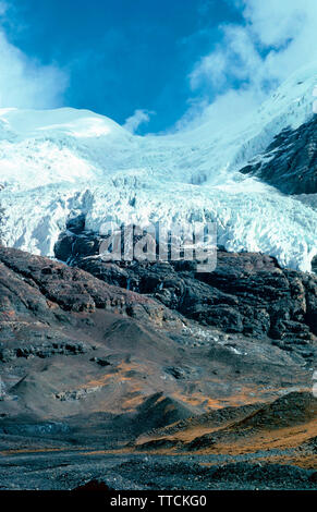 La Karo,Tibet Glacier Banque D'Images