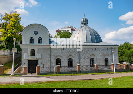 Iasi, Roumanie - août 6th, 2018 : La grande synagogue de la ville de Iasi, Roumanie, lors d'une journée ensoleillée Banque D'Images