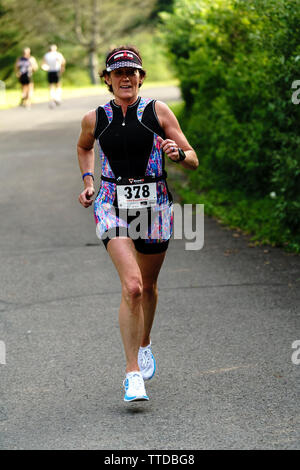 HVTC 2019 Série d'été de Triathlon # 1 Banque D'Images