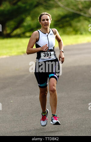 HVTC 2019 Série d'été de Triathlon # 1 Banque D'Images