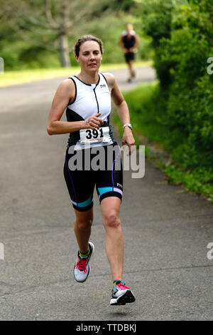 HVTC 2019 Série d'été de Triathlon # 1 Banque D'Images