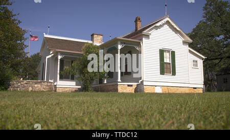 LBJ's boyhood home à Johnson City, Texas Banque D'Images