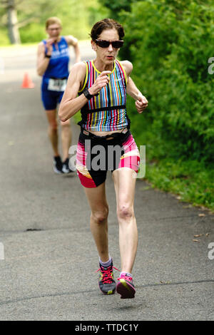 HVTC 2019 Série d'été de Triathlon # 1 Banque D'Images