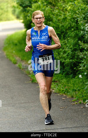 HVTC 2019 Série d'été de Triathlon # 1 Banque D'Images