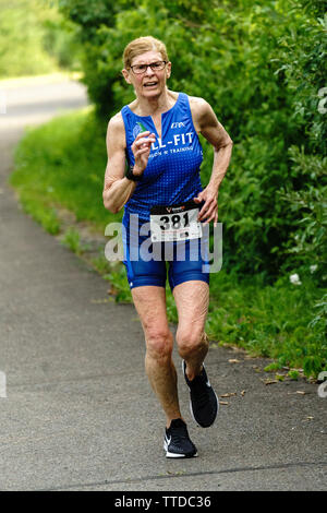 HVTC 2019 Série d'été de Triathlon # 1 Banque D'Images