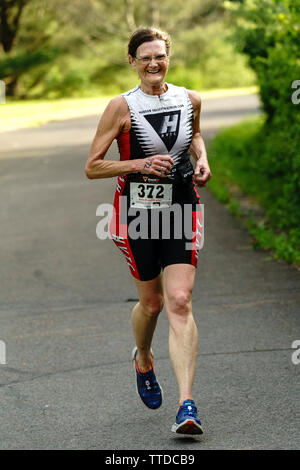 HVTC 2019 Série d'été de Triathlon # 1 Banque D'Images