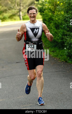 HVTC 2019 Série d'été de Triathlon # 1 Banque D'Images