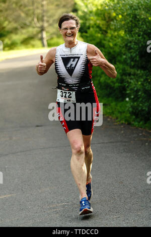 HVTC 2019 Série d'été de Triathlon # 1 Banque D'Images