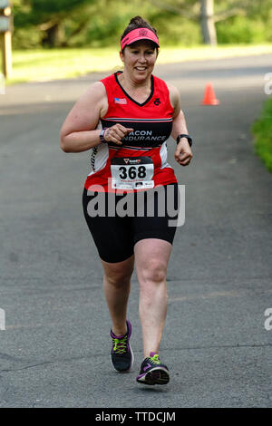 HVTC 2019 Série d'été de Triathlon # 1 Banque D'Images