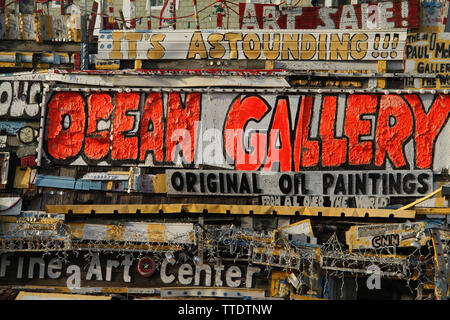 La célèbre galerie de l'océan sur la promenade d'Ocean City, MD, États-Unis d'Amérique Banque D'Images