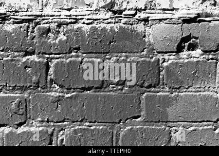 Fraîchement peint mur de brique de près. Résumé fond monochrome Banque D'Images