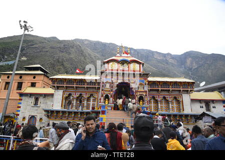 Lieu Saint Seigneur Vishnu Temple Badrinath Badrinath, 2019 Ville, District Chamoli, Uttrakhand, Inde, Asie