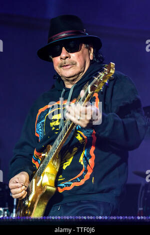 Carlos Santana sur scène au Festival 2019 BottleRock, Napa Valley, Californie, Banque D'Images