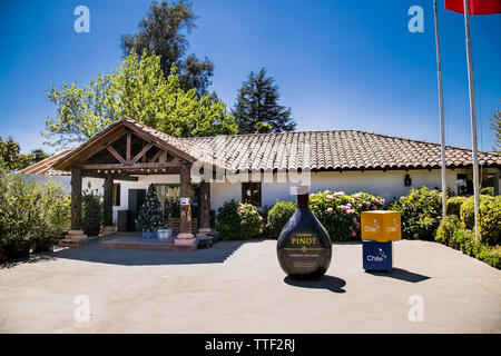 Talagante, Chile-Dec 29, 2018 : Bâtiment avec shop à winery Vina Undurraga à Talagante Chili. La fondation a été créée en 1885 par Don Francisco Banque D'Images