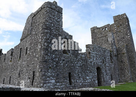 Ruines de l'abbaye bénédictine d'avancement médiévale, connu comme le lieu des sept merveilles, Fore, comté de Westmeath, Irlande Banque D'Images